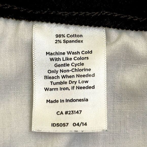 #22-Talbots Corduroy Pants Size 14 Stretch Curvy Olive Green - Picture 12 of 12